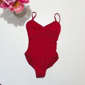 New red Bloch ballet leotard size S